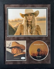 LAINEY WILSON SIGNED FRAMED CD 11X14 WHIRLWIND CMA ENTERTAINER OF THE YEAR  JSA