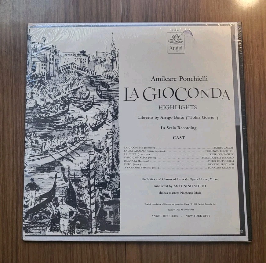 Maria Callas, etc. - Ponchielli, La Gioconda Highlights Vinyl Record LP Sealed - Image 2 of 3
