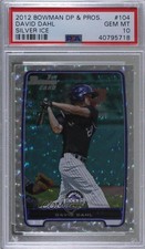 2012 Bowman Draft Draft Picks Silver Ice David Dahl #BDPP104 PSA 10 GEM MT m5x