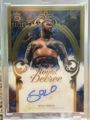 Topps 2025 Royalty WWE Solo Sikoa Royal Decree Auto /25