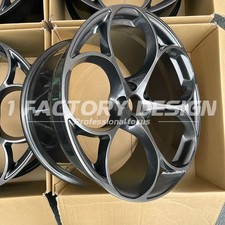 1pc Custom Fits For Alfa Romeo Stelvio Qv Drak Gray Forged Wheels Rims