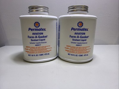 Aviation Form-A Gasket Sealant Liquid Permatex 80017 16oz X2!!! 