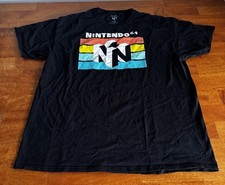 Camiseta consola de videojuegos Nintendo 64 para hombre camiseta gráfica XL negra