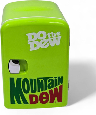 Mountain Dew MIS134MD, Mini Portable Compact Personal Fridge Cooler, 4 Liter Cap