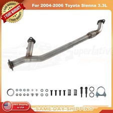 Fits 2004 2005 2006 Toyota Sienna 3.3l Front Flex Y-pipe Fwd Models Only Fits 2004 2005 2006 Toyota Sienna 3.3l Front Flex Y-pipe Fwd Models Only