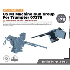 Tank 1/72 Model Upgrade Parts US 12.7mm M2HB and 7.62mm M240 Machine Gun Group