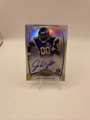 2012 Topps Platinum Jarius Wright #135 Rookie Refractor Auto Vikings RC