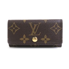 Auth LOUIS VUITTON Monogram Multicles 4 Key Case Brown/Gold M62631 - e60341j