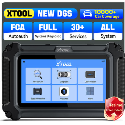 XTOOL D6S Car OBD2 Scanner Free Update Code Reader Full System Diagnostic Tool