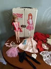 Vintage Barbie Red Haired Skipper Doll Case Clothes Shoes accessories