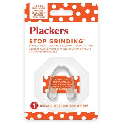 Plackers Grind No More Dental Guard for Grinding 1 Count (Pack of 1), Red