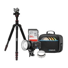 Westcott FJ250 Touchscreen Strobe Bundle with Tripod and 64GB Memory Card