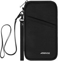 Arvok Reisepass Tasche Familie Reiseorganizer Mit Rfid-Blocker, Tragbare