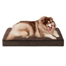 Orthopedic XXL Dog Bed for Jumbo Dogs Removable Washable Cover 50x36 Brown