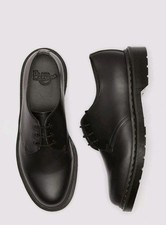 Dr. Martens 1461 Monochromatic Smooth Leather Tie Oxford Shoes Size 6 Black EUC
