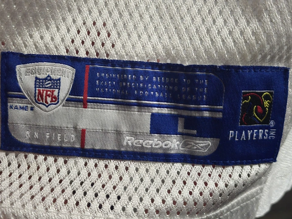 Camiseta masculina vintage Pittsburgh Steelers GRANDE branca NFL Reebok Jerome Bettis #36 - Imagem 4 de 4