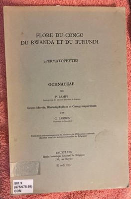 FLORE DU CONGO DU RWANDA ET DU BURUNDI SPERMATOPHYTES