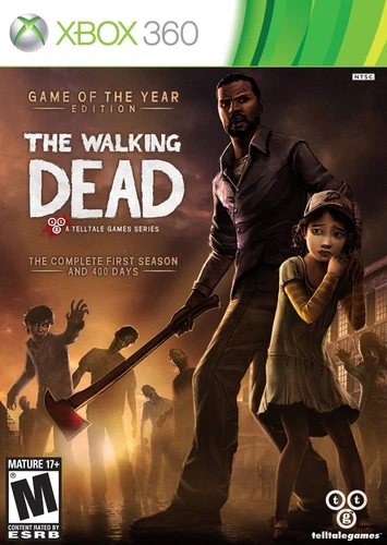 THE WALKING DEAD (XBOX 360) DISC + CVR ART + MANUAL - NO CASE - VERY GOOD