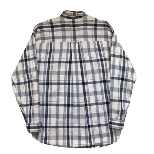 VTG 90s EDDIE BAUER Madras Lightweight Button Down Shirt 100% Cotton LARGE India - Picture 4 of 6