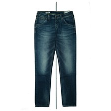 PEPE JEANS Liberty Damen Comfort Fit Tapered Leg Hose 34 S W26 L32 used blau NEU