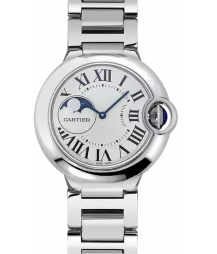 Cartier Ballon Bleu Moonphase 37mm Automatic Watch Box Papers WSBB0021