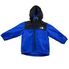 North Face Dryvent Jacket Kids 6-12 M Blue Unisex Puffer Sherpa Lined Waterproof