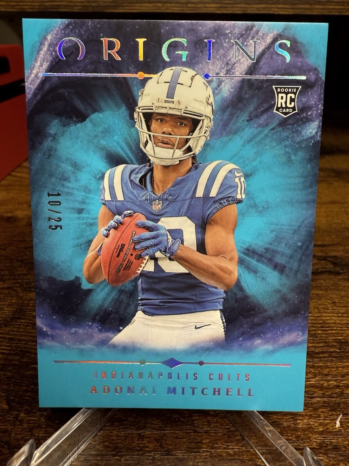 2024 Origins Football Adonai Mitchell Turquoise RC 10/25