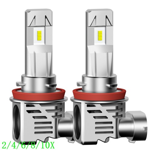 H11 LED Headlight Super Bright Bulbs Kit 6500K White 30000LM HIGH/LOW BEAM 2/4X