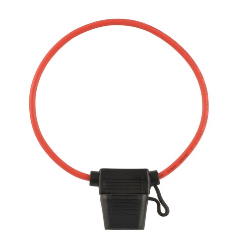 ATC Fuse Holder 12 Gauge Copper Red Waterproof with Cover Package of 10 - Picture 4 of 5