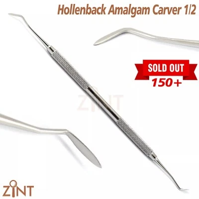 MEDENTRA UK Dental Hollenback Amalgam Carver 1/2 Restorative Waxing & Modelling Carving New