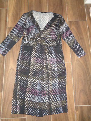 Max Mara Weekend Viskose Kleid Stretchkleid M 38 40 Midikleid