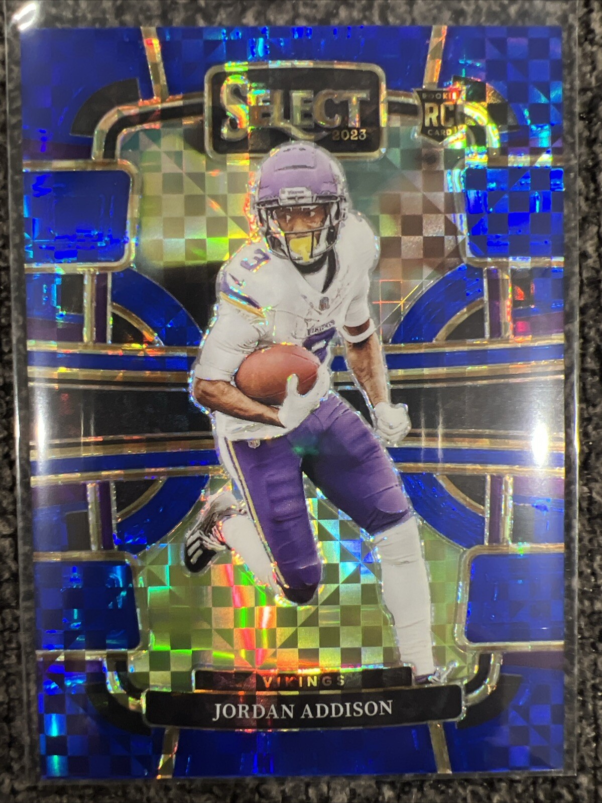 Jordan Addison 2023 Select Rookie Concourse #66 Blue Prizm /199 Vikings RC🔥🏈💎