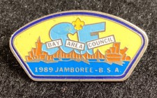 BSA BOY SCOUTS OF AMERICA Pin Vtg 1989 Bay Area Council San Francisco California
