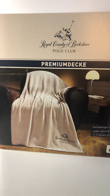 Royal County Of Berkshire Polo Club Prämiumdecke 150 x 200 cm in Beige