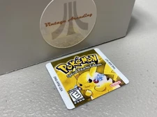 Pokemon Yellow Pikachu Edition (Nintendo Game Boy) Replacement Label