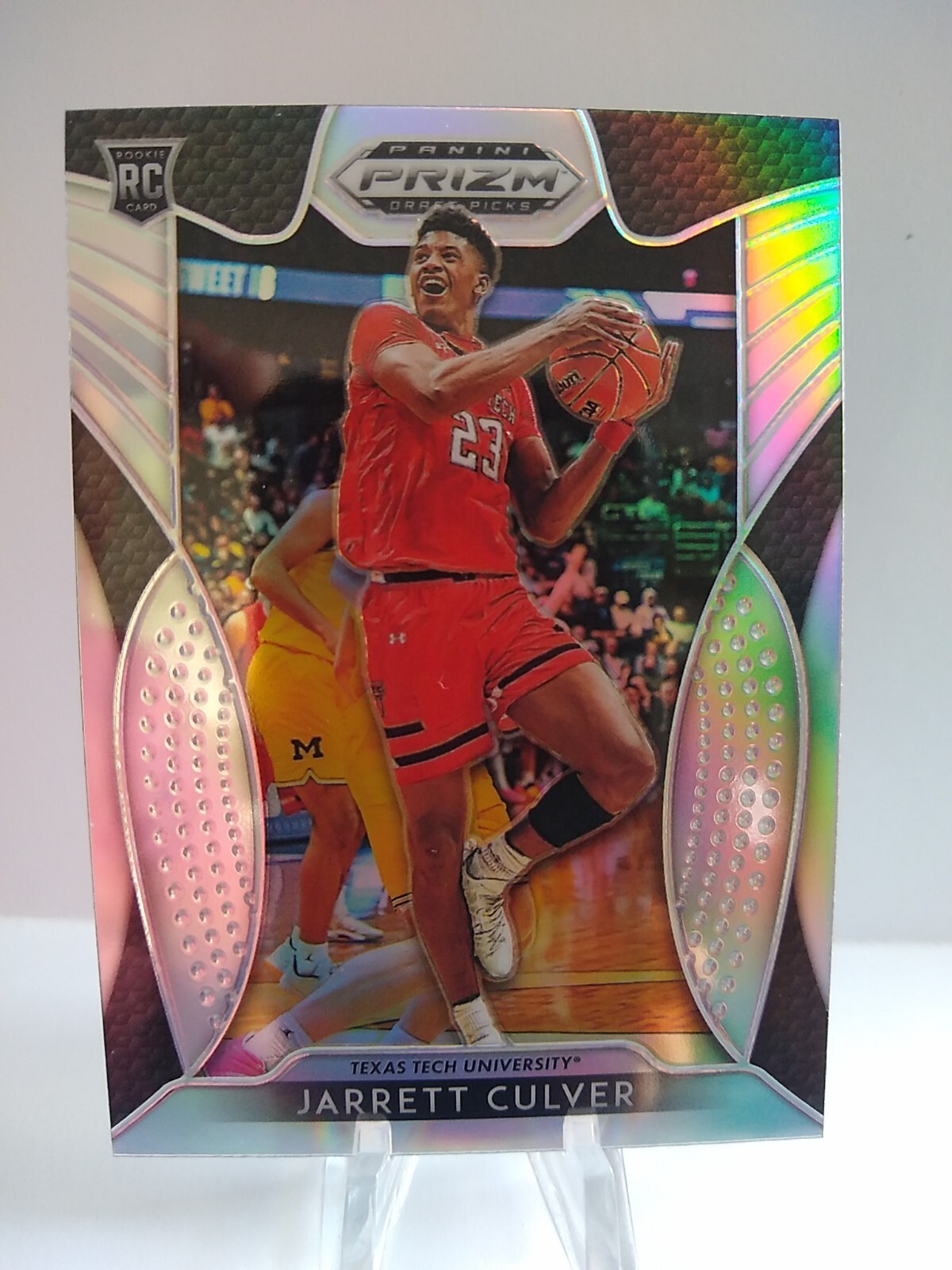 2019 Panini Prizm Draft Picks Silver Prizm Jarrett Culver #7 Basketball Card