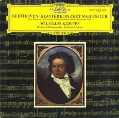 Beethoven*   Wilhelm Kempff, Berliner Philharmon LP RP Vinyl Sc