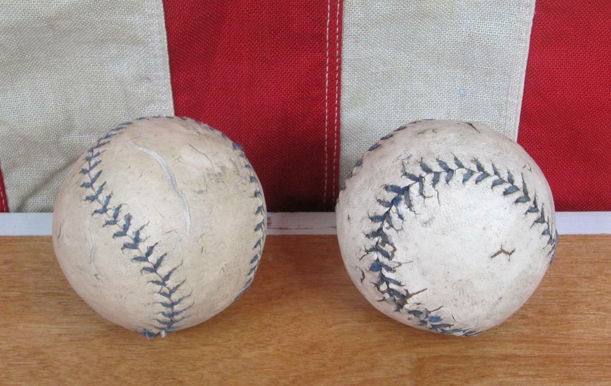 Vintage Mid-Century Bounder Ball Baseballs Group 5 Leather