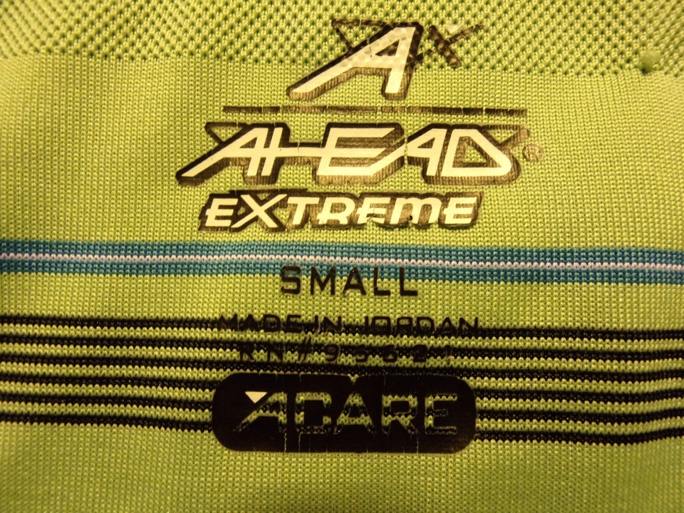 Camisa Polo Ahead Extreme Talla S Pequeña Verde Rayas Manga Corta Foto 4 de 4