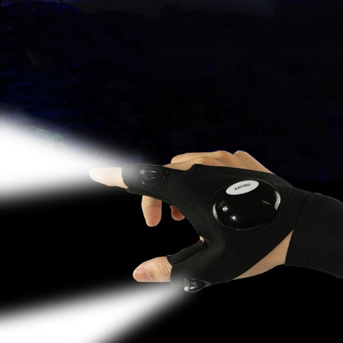 Fingerless Glove LED Flashlight Torch Outdoor Tool Fishing Camping Hiking Surviv - Picture 11 of 12