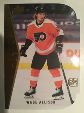 WADE ALLISON  21/22 AUTHENTIC UDS1 '94-'95 ROOKIE DIE-CUT TRIBUTE CARD  SP