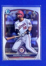 2023 Bowman Chrome Draft Andrew Pinckney Rookie RC #BDC40 Washington Nationals
