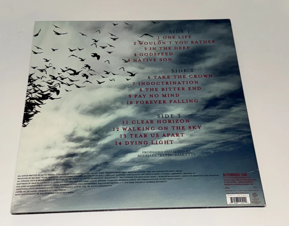 Alter Bridge Walk The Sky Vinyl 2xLP Limited Edition Blue 2019 Napalm Records Foto 3 de 4