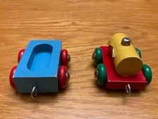 Vintage 1960's  Brio Wooden Freight Cars