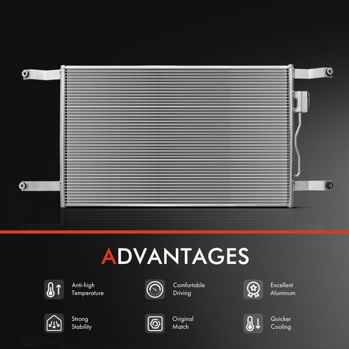 A/C Condenser for Freightliner FLD120 1990-1999 2001-2007 Sterling Truck L7500 - Picture 5 of 8