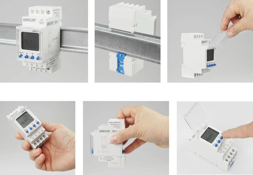 Astro Zeitschaltuhr Astronomische Digitale Timer für DIN Hutschiene 230V - Bild 2 von 4