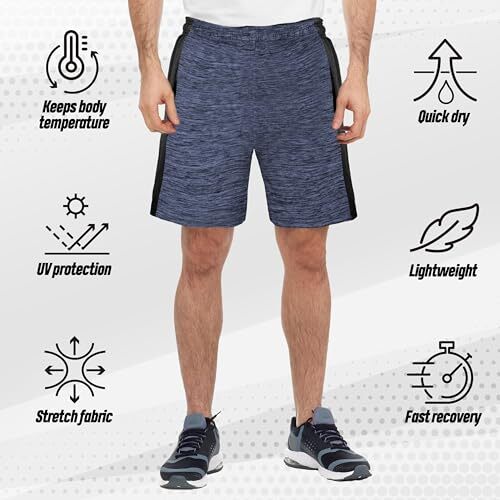 Real Essentials, Confezione da 5 Pantaloncini da Basket da Uomo