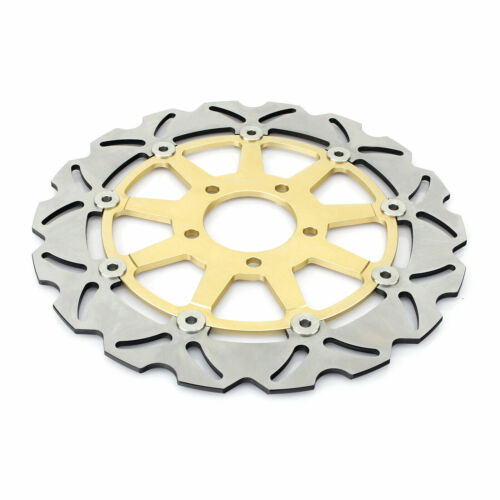 Front Brake Disc Rotors Set For Suzuki Hayabusa 1300 1999-2007 Gold - Picture 7 of 7
