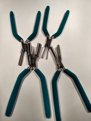 Wubber Mandrel Pliers Half-Round Set Unused