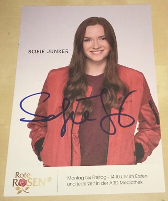Sofie Junker Original Signierte Autogrammkarte Rote Rosen Autogramm Karte TV #9